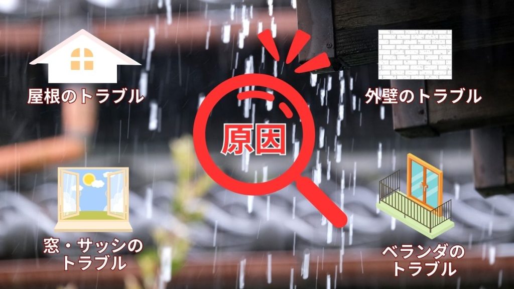 戸建て住宅の雨漏りの原因