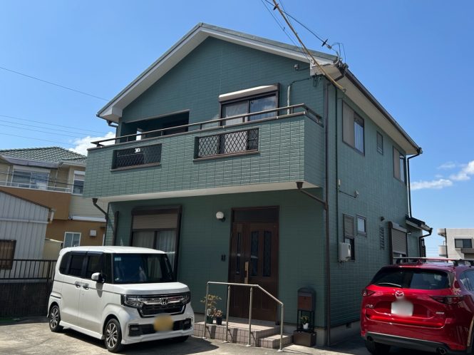豊田市本新町　M様邸｜外壁：グリーン系