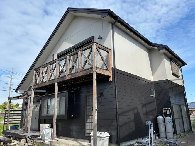 豊田市永覚町　O様邸｜外壁：ブラック・グレー系　屋根：ブラック系